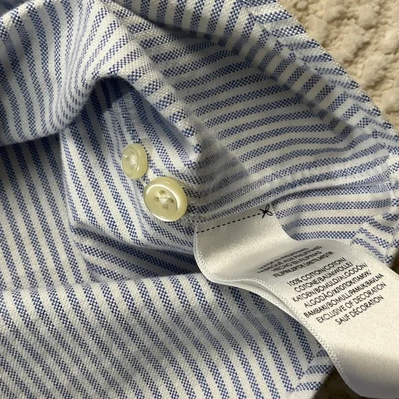 Polo by Ralph Lauren Men's Striped Button-Down Shirt Large - Picture 8 of 9